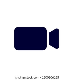 Video Camera simple icon. Movie or Cinema sign. Multimedia symbol. Quality design elements.