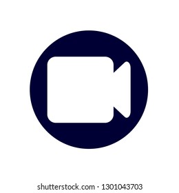 Video Camera simple icon. Movie or Cinema sign. Multimedia symbol. Quality design elements.