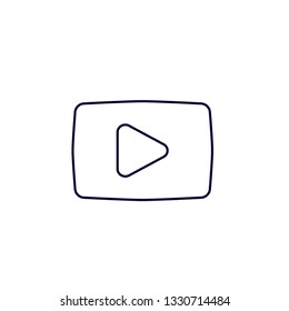 Video Camera simple icon. Movie or Cinema sign. Multimedia symbol. Quality design elements.