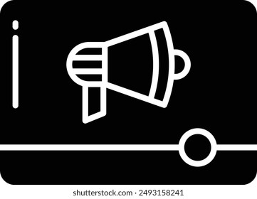 video camera solid glyph vector illustration