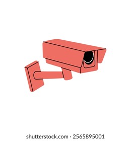 Video camera. Video surveillance. Vector illustration