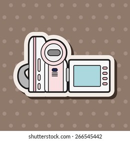video camera theme elements vector,eps