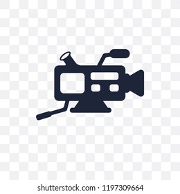 Video camera transparent icon. Video camera symbol design from Electronic devices collection.
