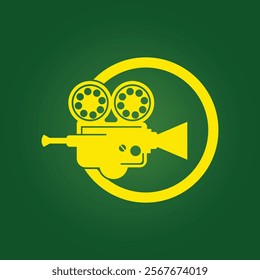 Video camera trendy artwork attractive abstract vector illustration colorful valuable design.eps