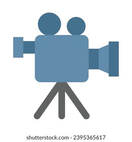 Video Camera Vector Flat Icon For Personal And Commercial Use.
