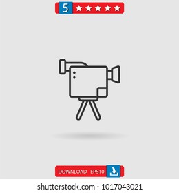 video camera vector icon