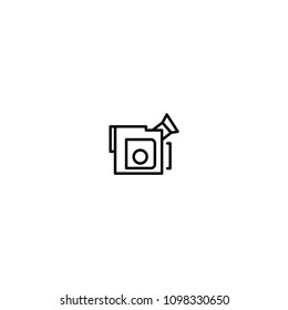Video camera vector icon
