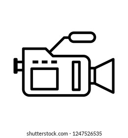 Video camera vector icon