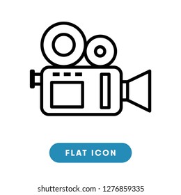 Video camera vector icon