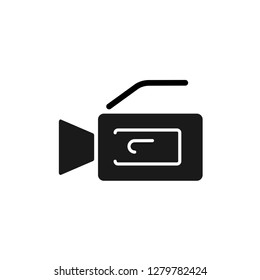 Video camera vector icon.