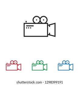 Video camera vector icon