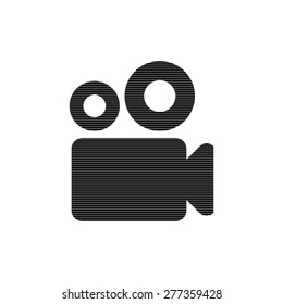  Video camera - vector icon