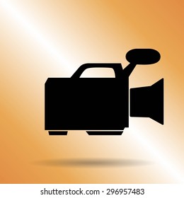 video camera. vector icon