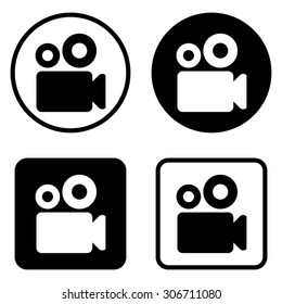 Video camera - vector icon