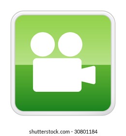 Video camera. Vector icon