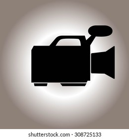 video camera. vector icon