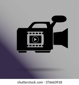 video camera. vector icon