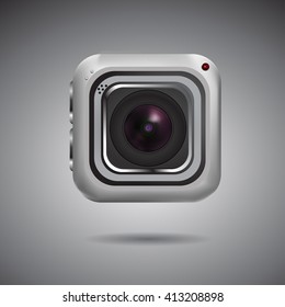 Video camera vector icon
