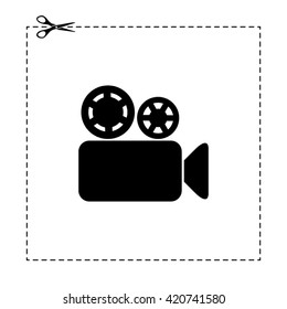 video camera vector icon