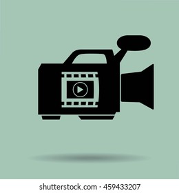 video camera. vector icon