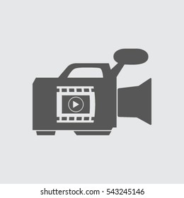 video camera. vector icon