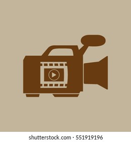 video camera. vector icon