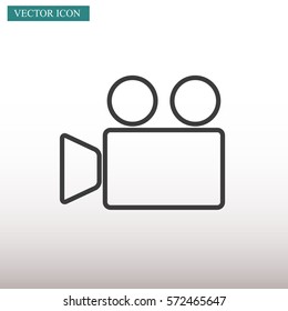 Video camera vector icon