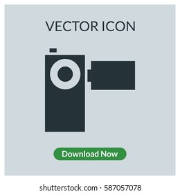 Video camera vector icon