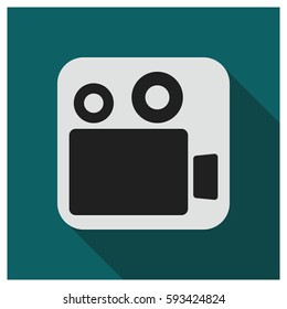 Video camera vector icon