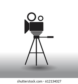 Video camera vector icon