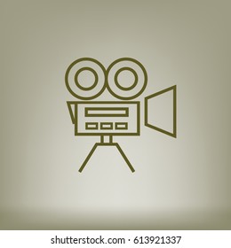 Video camera vector icon
