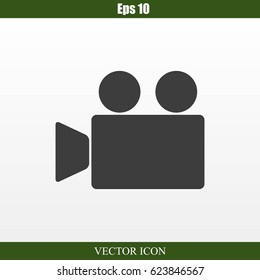 Video camera vector icon