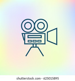 Video camera vector icon