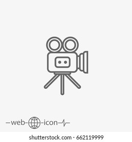 video camera vector icon
