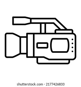 Video Camera vector icon. Can be used for printing, mobile and web applications.