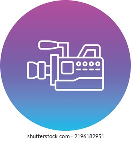 Video Camera vector icon. Can be used for printing, mobile and web applications.