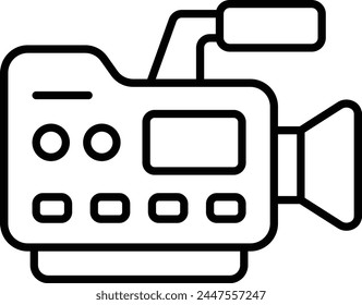 Video Camera vector icon. Can be used for printing, mobile and web applications.