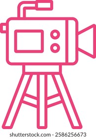 Video Camera vector icon. Can be used for printing, mobile and web applications.