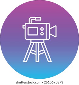 Video Camera vector icon. Can be used for printing, mobile and web applications.