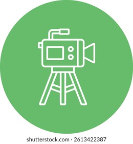 Video Camera vector icon. Can be used for printing, mobile and web applications.