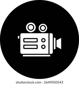 Video Camera vector icon. Can be used for printing, mobile and web applications.