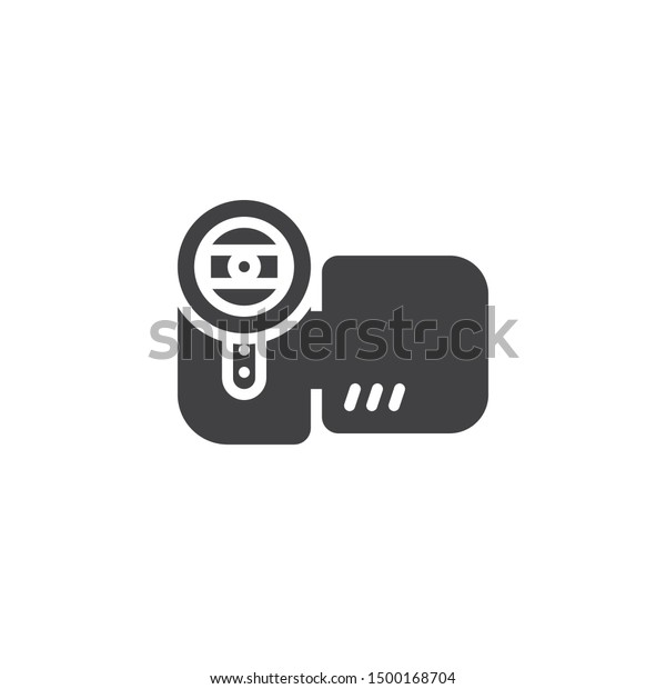 Video camera vector icon. filled flat sign for\
mobile concept and web design. Camcorder glyph icon. Symbol, logo\
illustration. Vector\
graphics