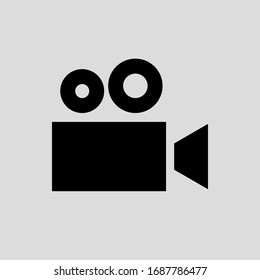 Video Camera Vector Icon Flat