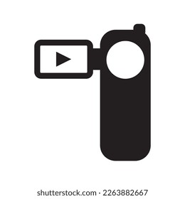 Video camera vector icon. Video camera flat sign design. REC icon. EPS 10 Recording video symbol pictogram
