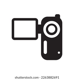 Video camera vector icon. Video camera flat sign design. REC icon. EPS 10 Recording video symbol pictogram