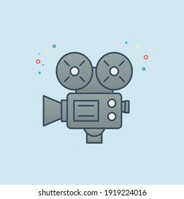 Video camera vector icon illustration