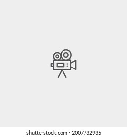 Video camera vector icon illustration sign