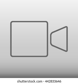 Video Camera Vector Icon Illustration