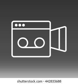 Video Camera Vector Icon Illustration