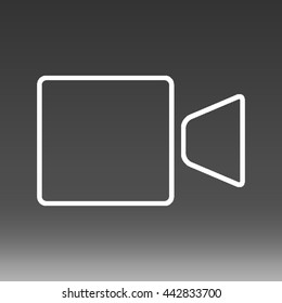 Video Camera Vector Icon Illustration